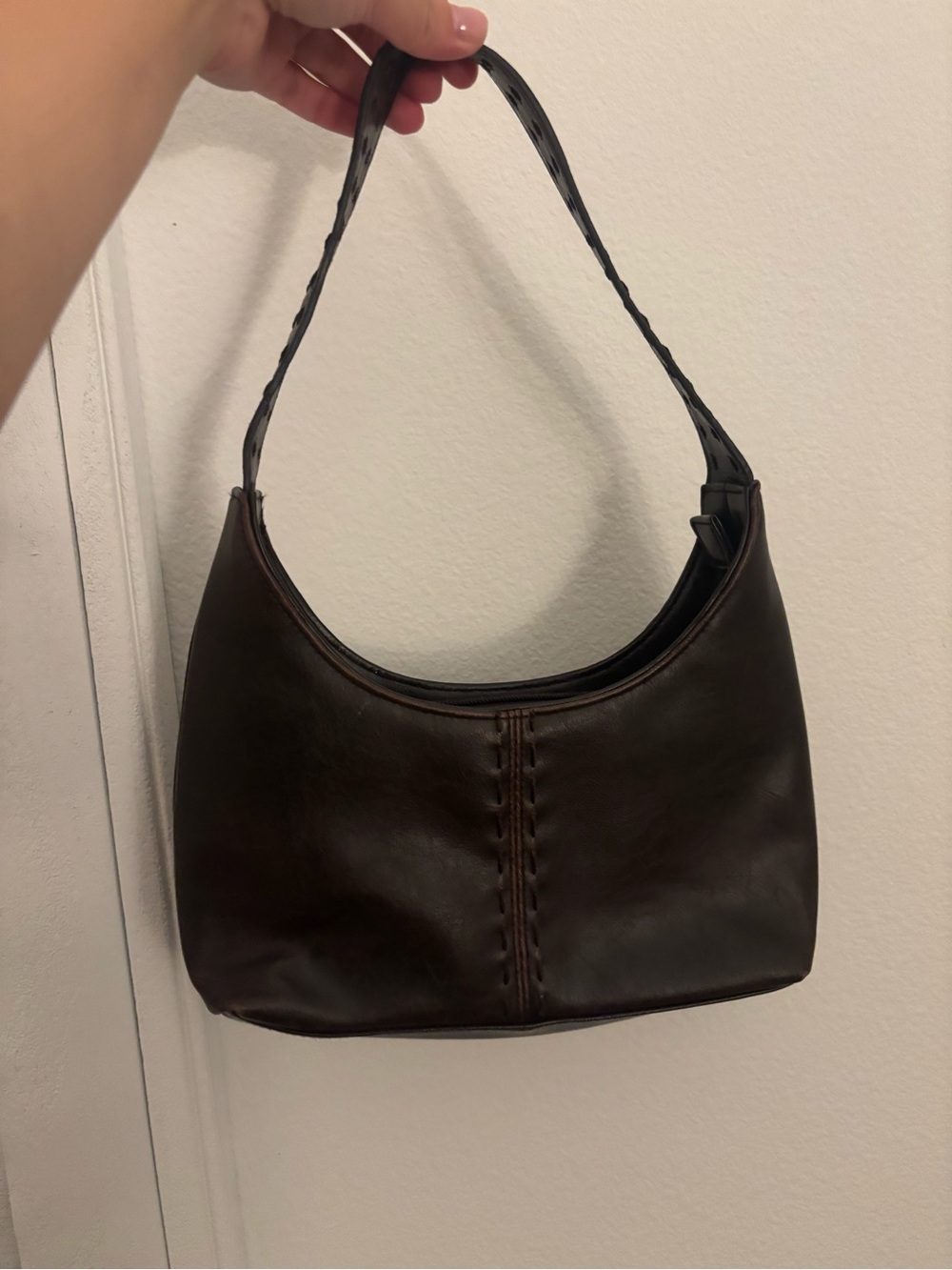 Classic Women's Dark Brown Shoulder Bag